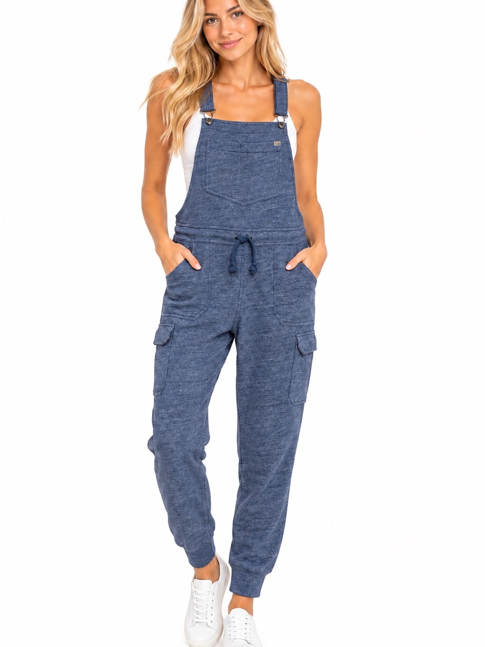 Duluth trading fleece overalls size Medium blue women’s
